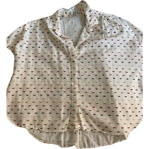 Madewell Cropped Button Down - Size M